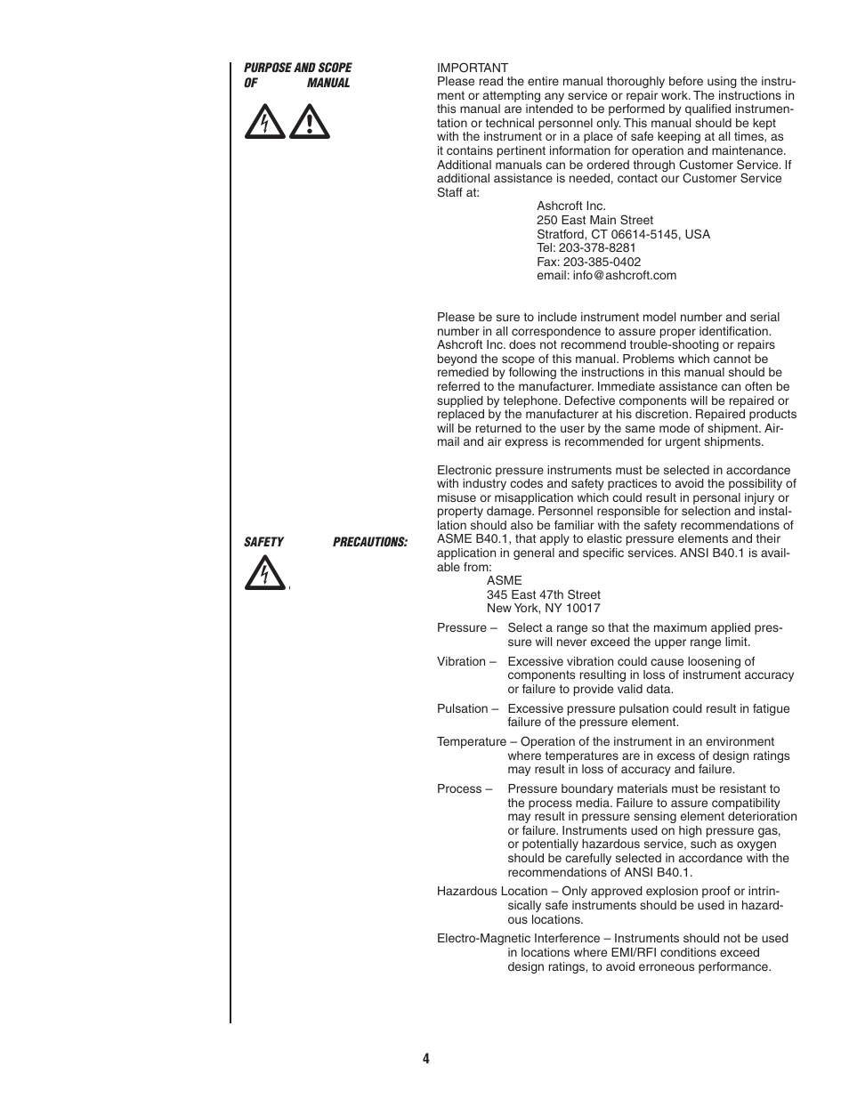 Ashcroft ATE-2 - Handheld Calibrator User Manual | Page 6 / 86