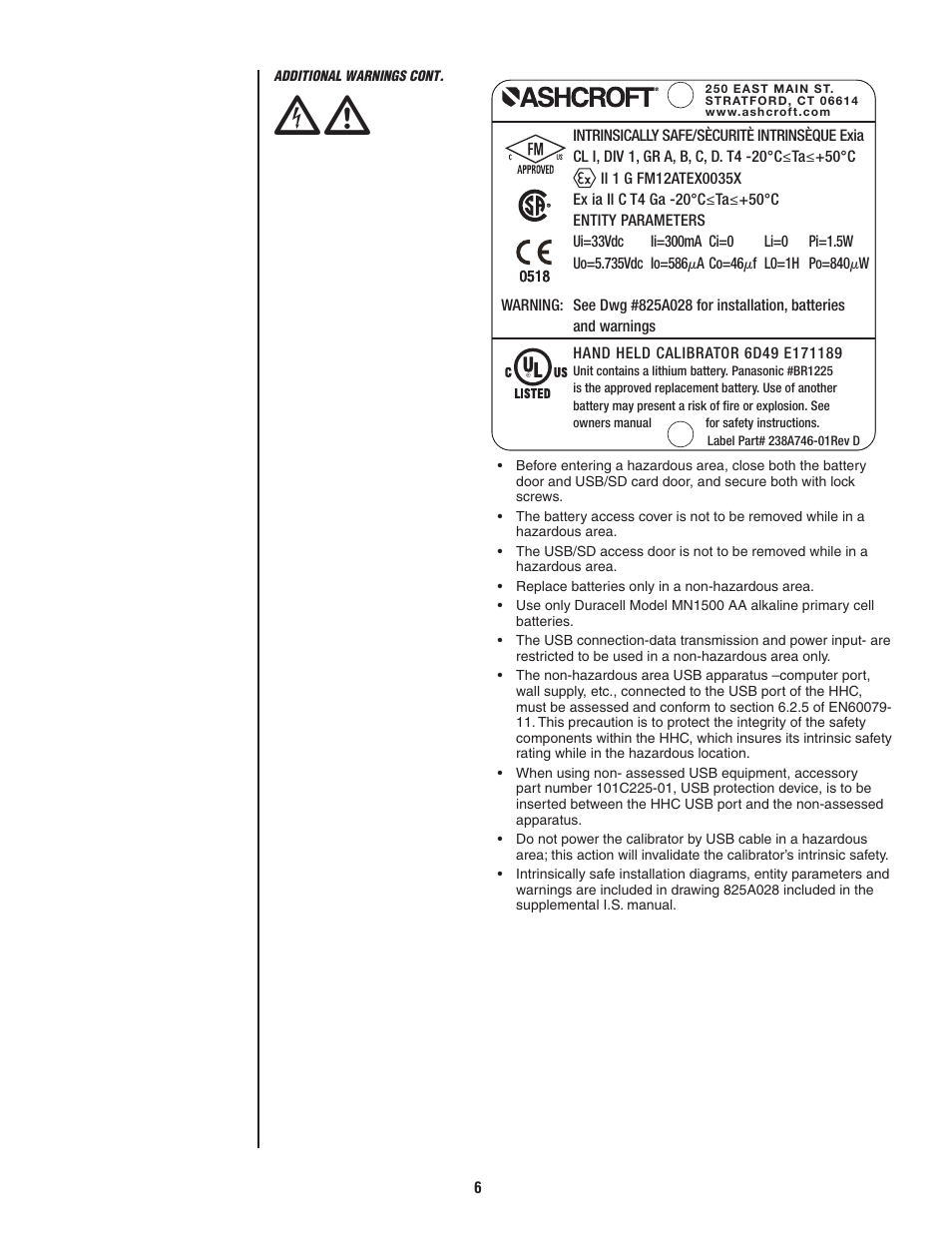 Ashcroft ATE-2 - Handheld Calibrator User Manual | Page 8 / 86
