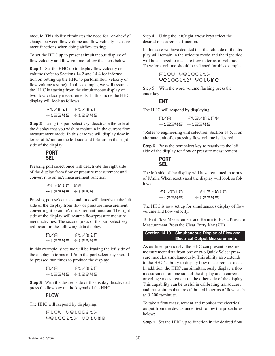 Flow velocity velocity volume | Ashcroft ATE-100 Handheld LCD Digital Calibrator User Manual | Page 30 / 80