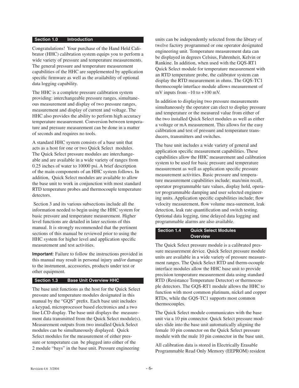 Ashcroft ATE-100 Handheld LCD Digital Calibrator User Manual | Page 6 / 80