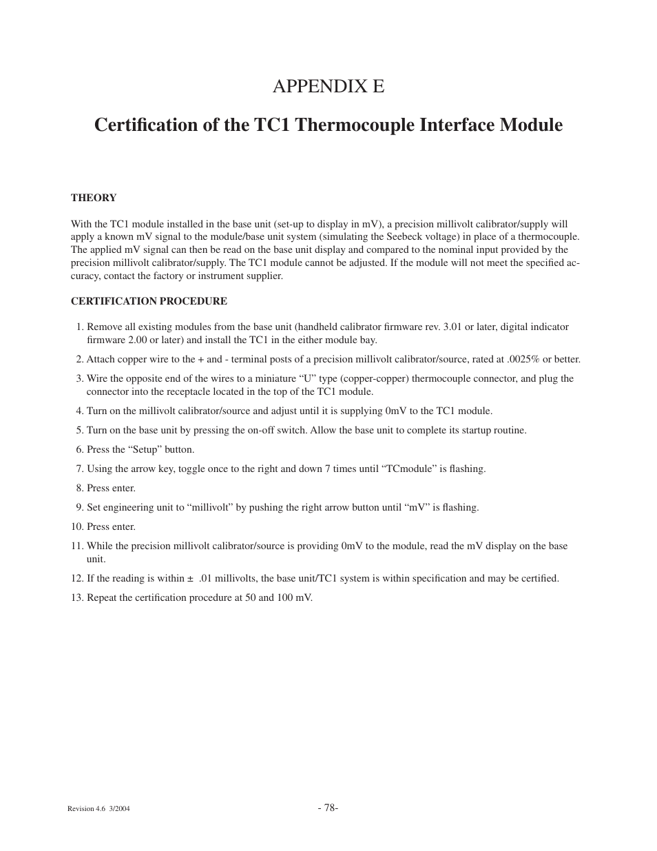 Ashcroft ATE-100 Handheld LCD Digital Calibrator User Manual | Page 78 / 80