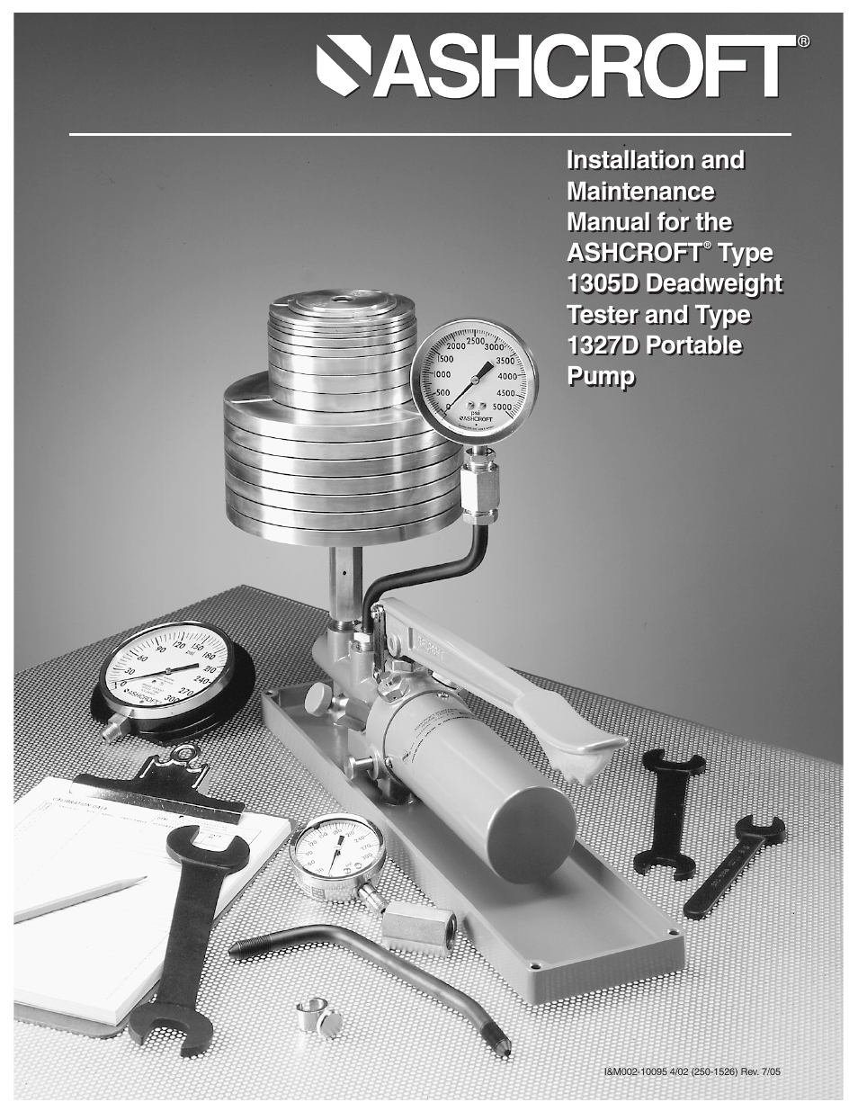 Ashcroft 1327D - Pressure Gauge Comparator User Manual | 20 pages