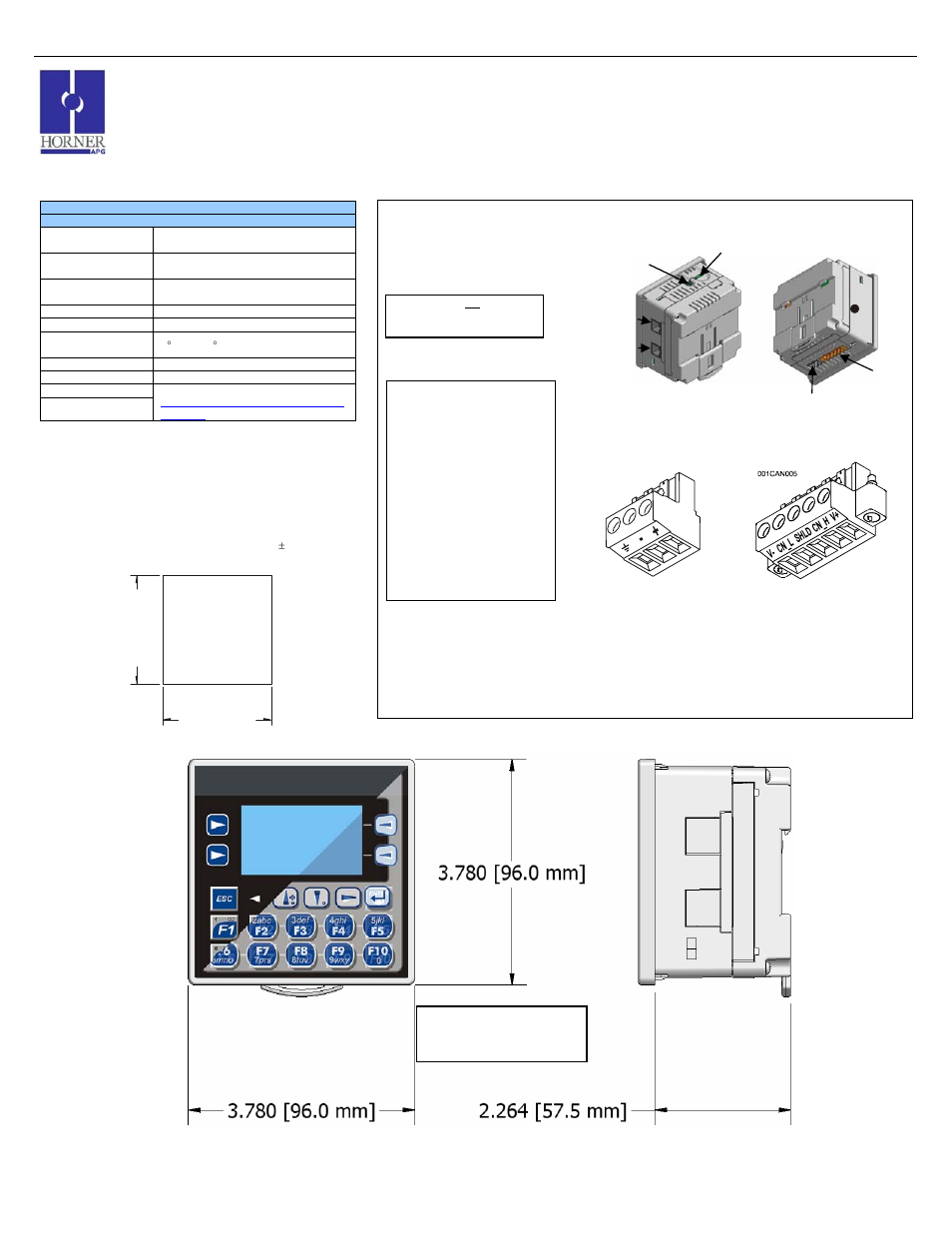 Horner APG XLe OCS HEXE220C000 User Manual | 3 pages