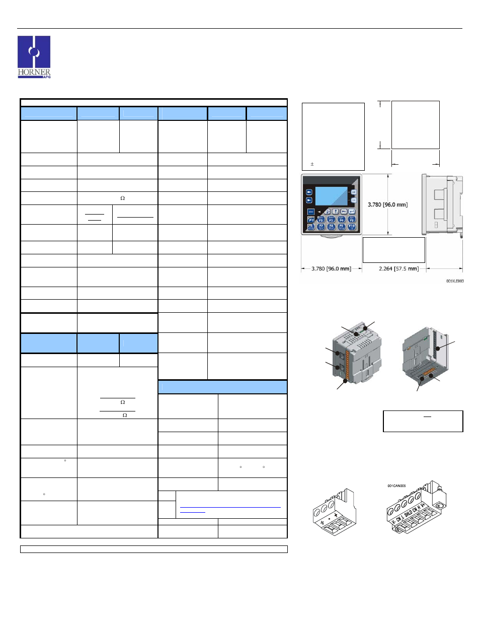 Horner APG XLe OCS HEXE220C014 User Manual | 4 pages