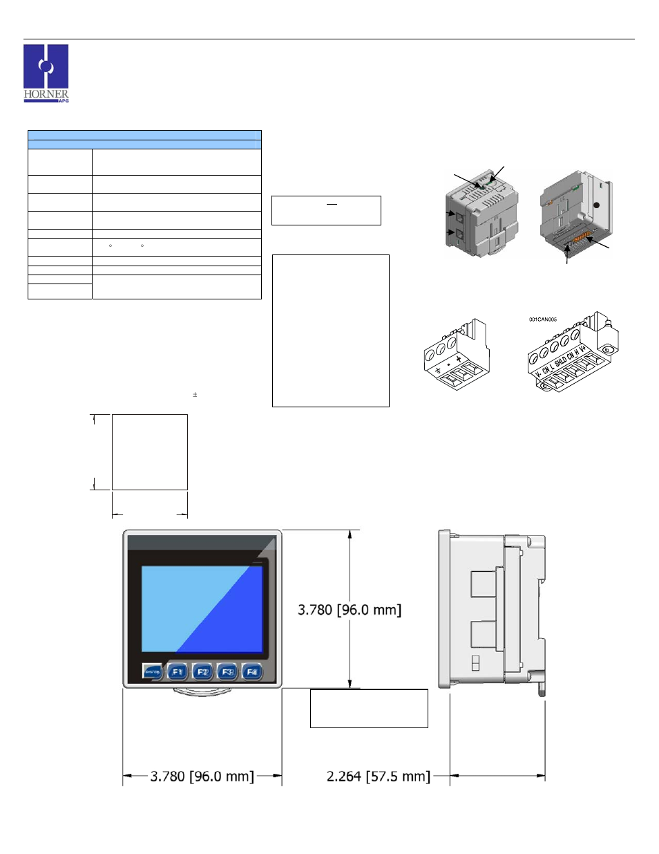Horner APG XLt OCS HEXT240C100 User Manual | 3 pages