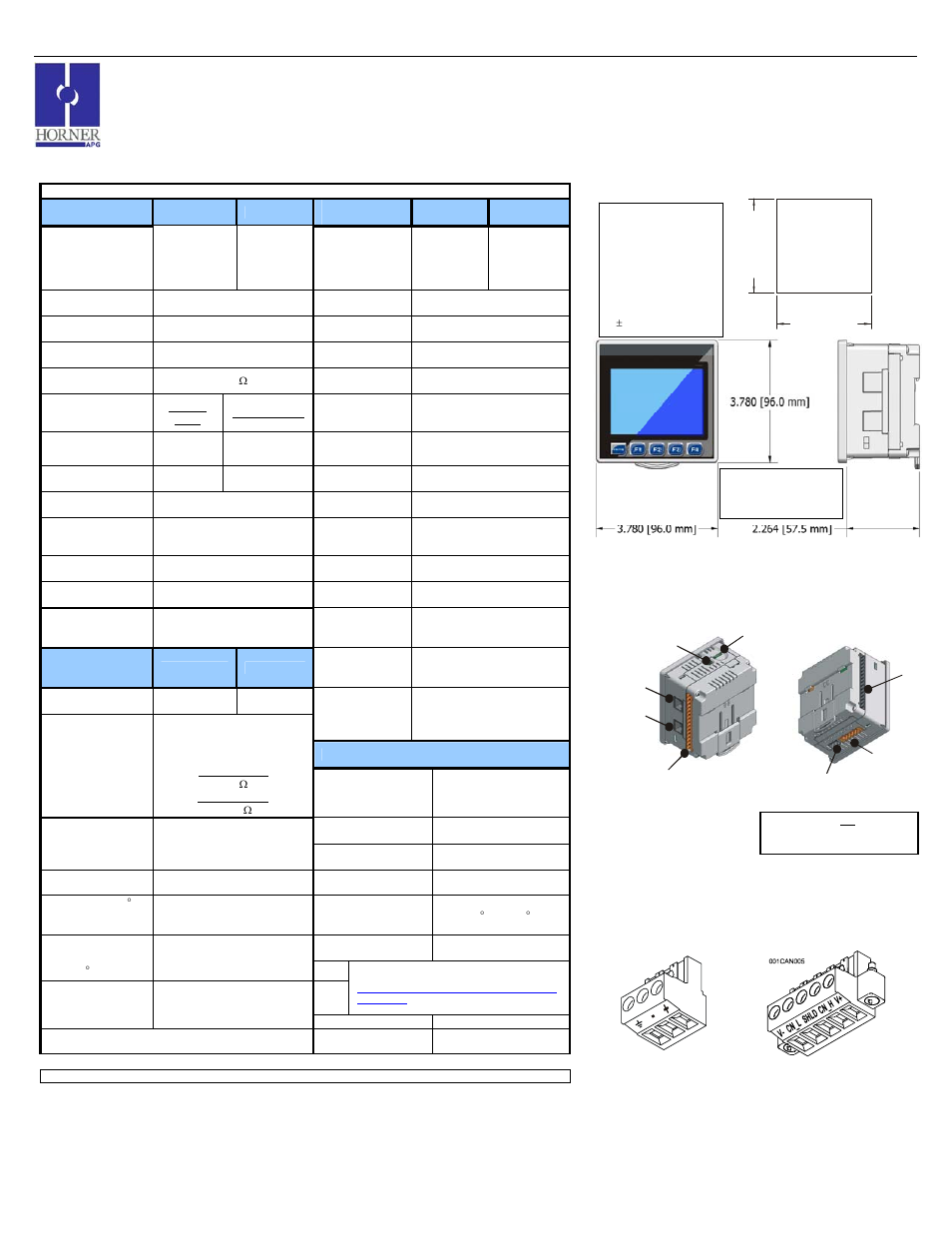 Horner APG XLt OCS HEXT240C013 User Manual | 4 pages