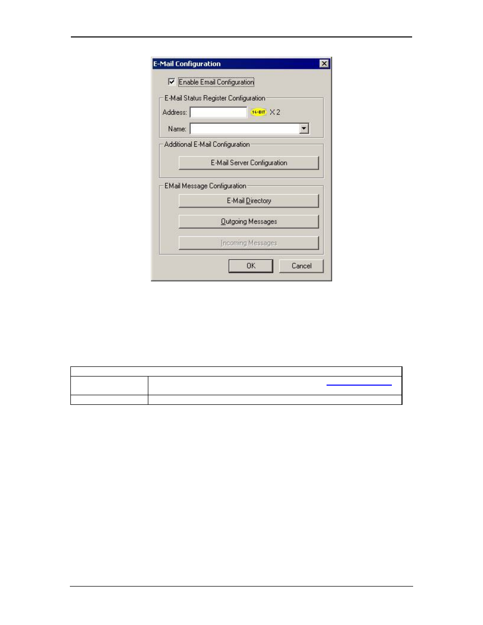 E-mail status register configuration, Additional e-mail configuration | Horner APG XL4 OCS HE-ETN300 User Manual | Page 80 / 98