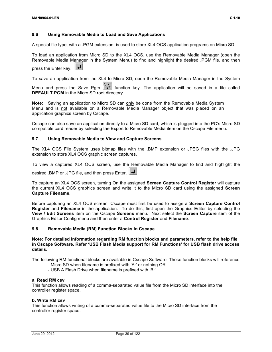 Horner APG XL4 OCS User Manual | Page 39 / 122
