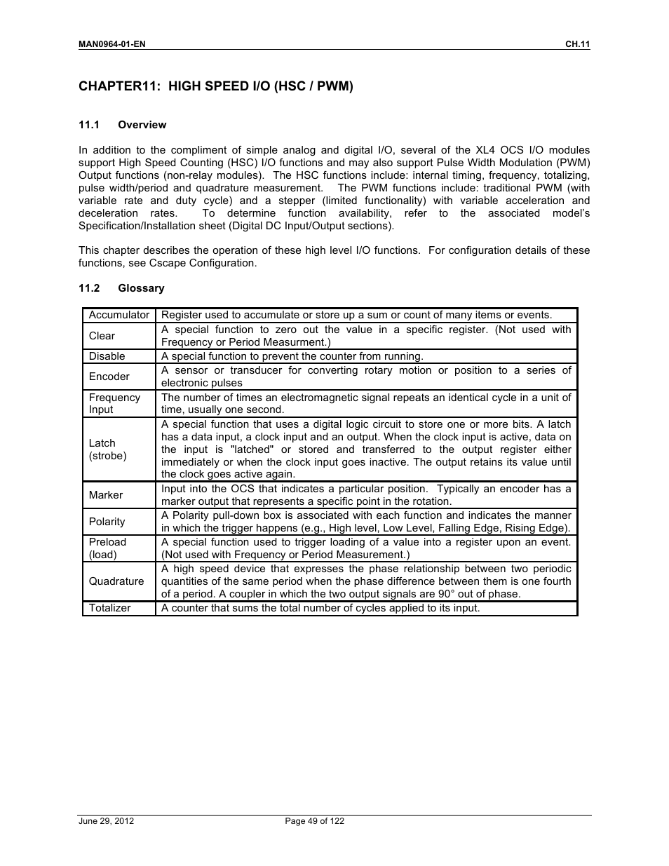 Horner APG XL4 OCS User Manual | Page 49 / 122