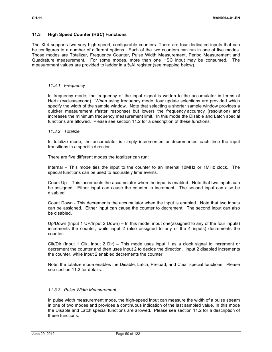 Horner APG XL4 OCS User Manual | Page 50 / 122