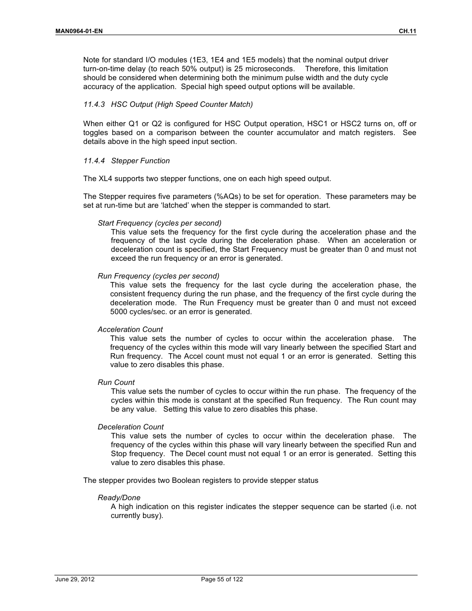 Horner APG XL4 OCS User Manual | Page 55 / 122