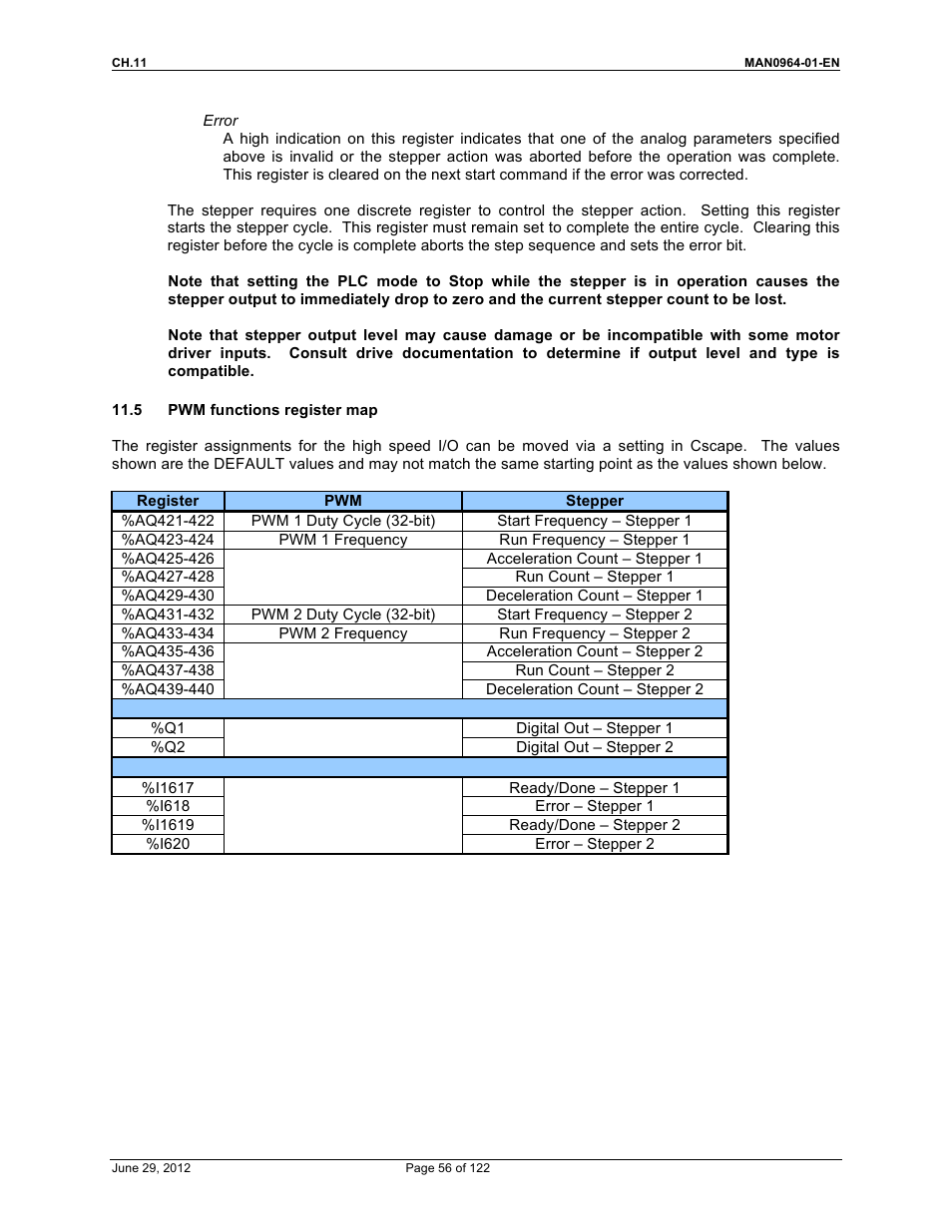 Horner APG XL4 OCS User Manual | Page 56 / 122