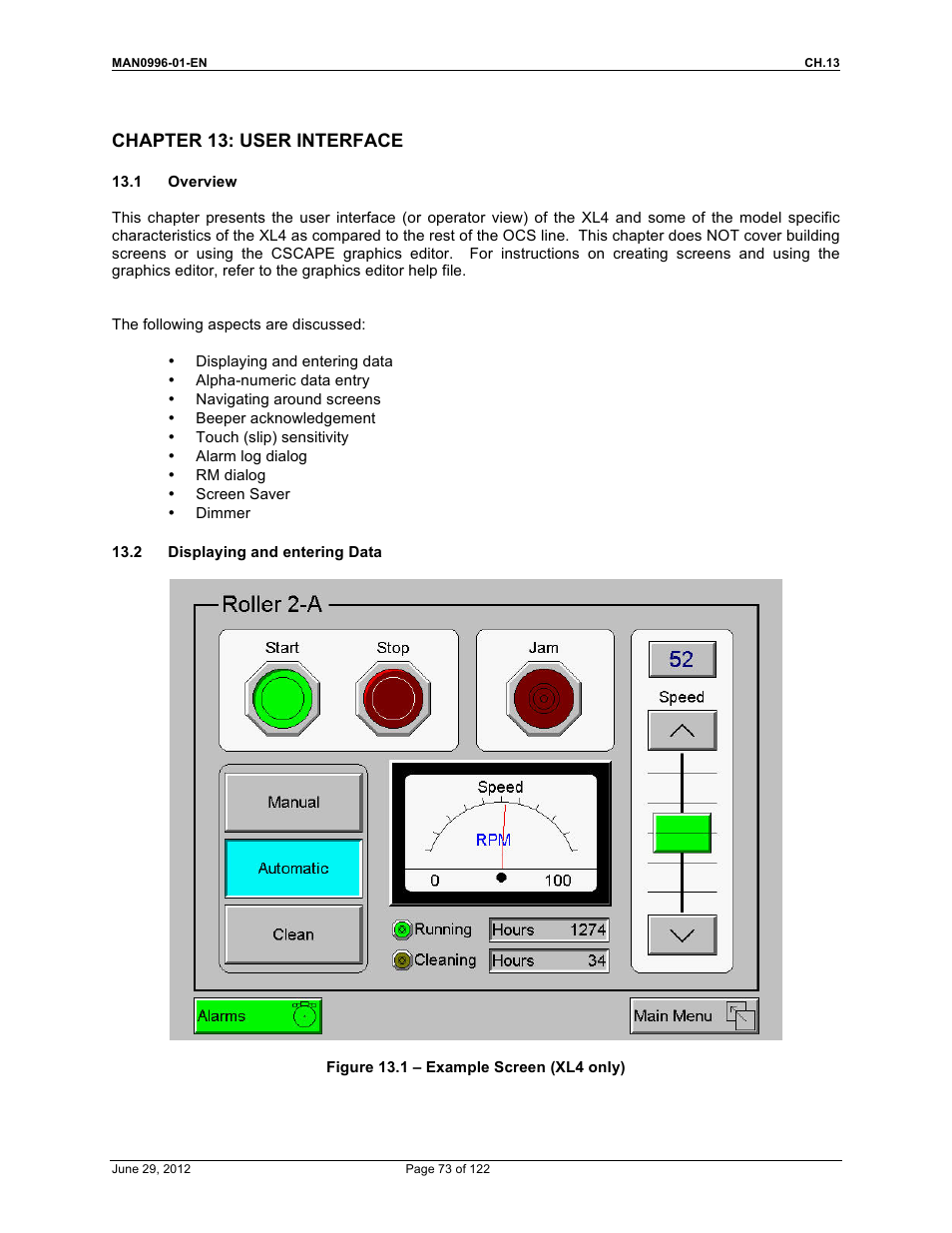 Horner APG XL4 OCS User Manual | Page 73 / 122