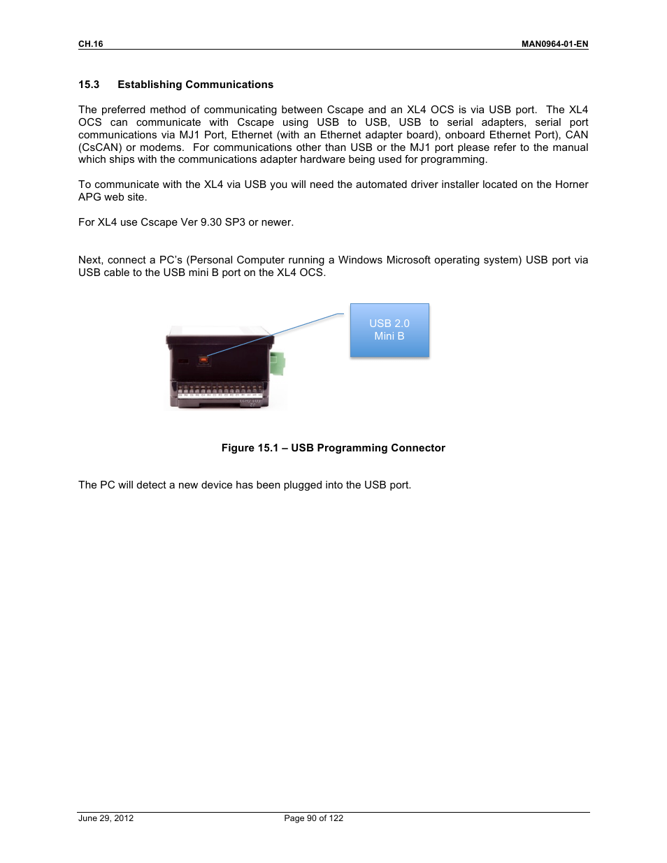 Horner APG XL4 OCS User Manual | Page 90 / 122