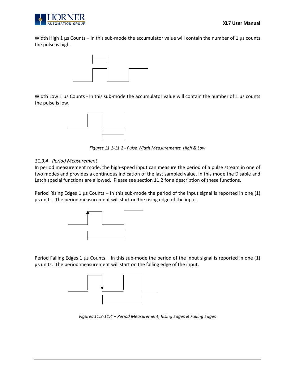 4 period measurement | Horner APG XL7 OCS User Manual | Page 46 / 110