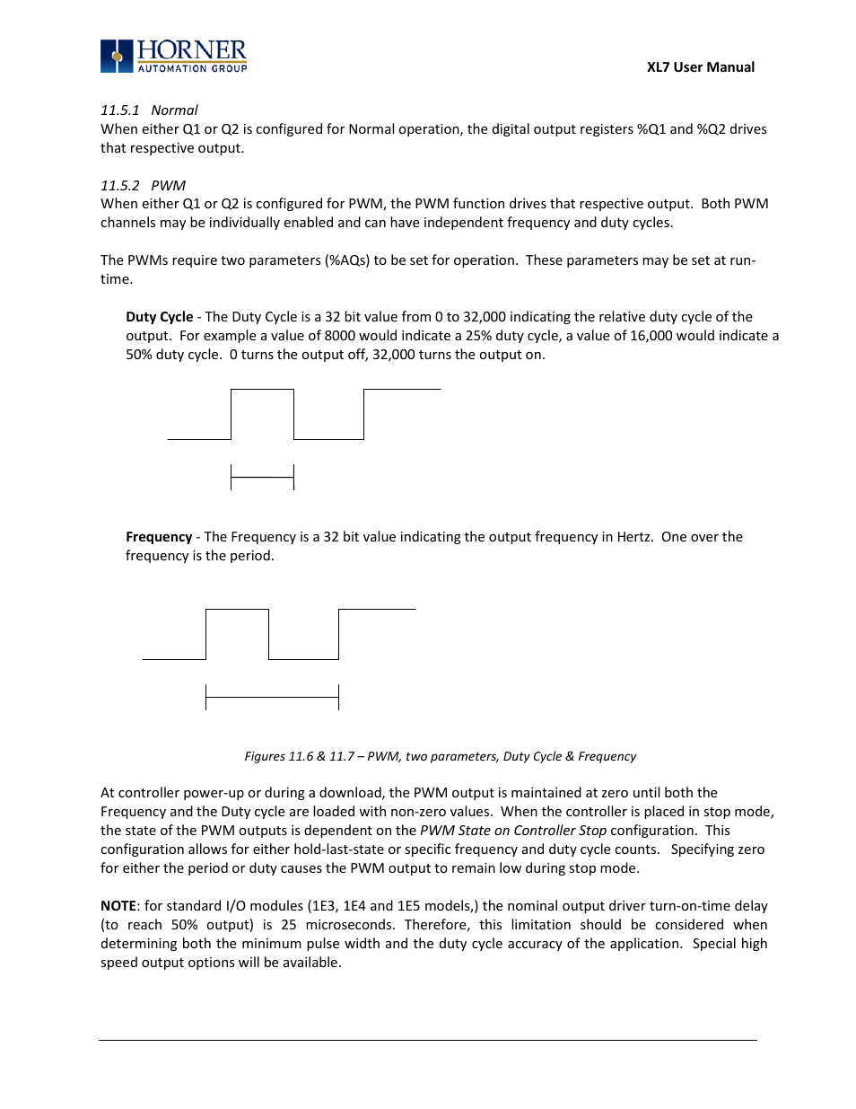 1 normal, 2 pwm | Horner APG XL7 OCS User Manual | Page 49 / 110