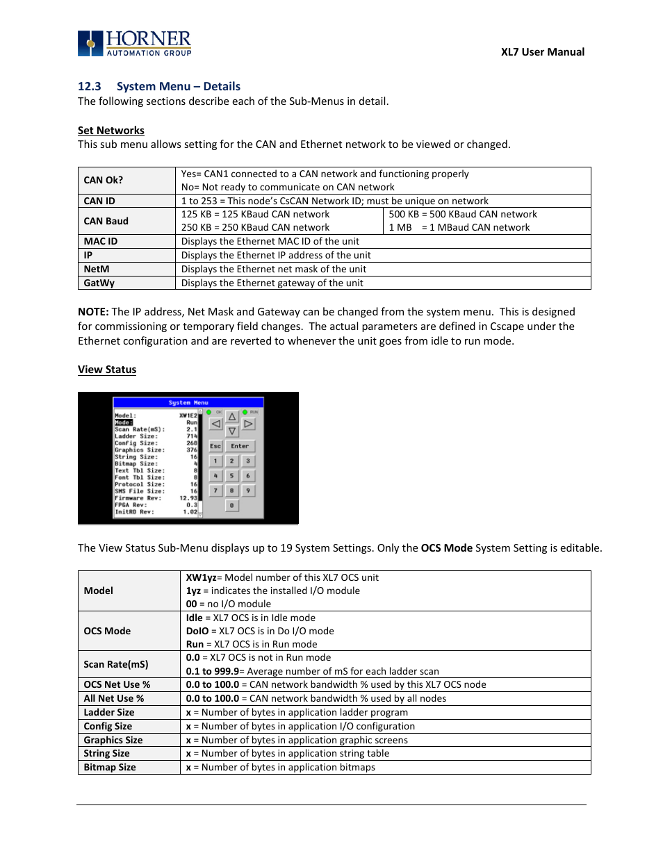 Horner APG XL7 OCS User Manual | Page 54 / 110