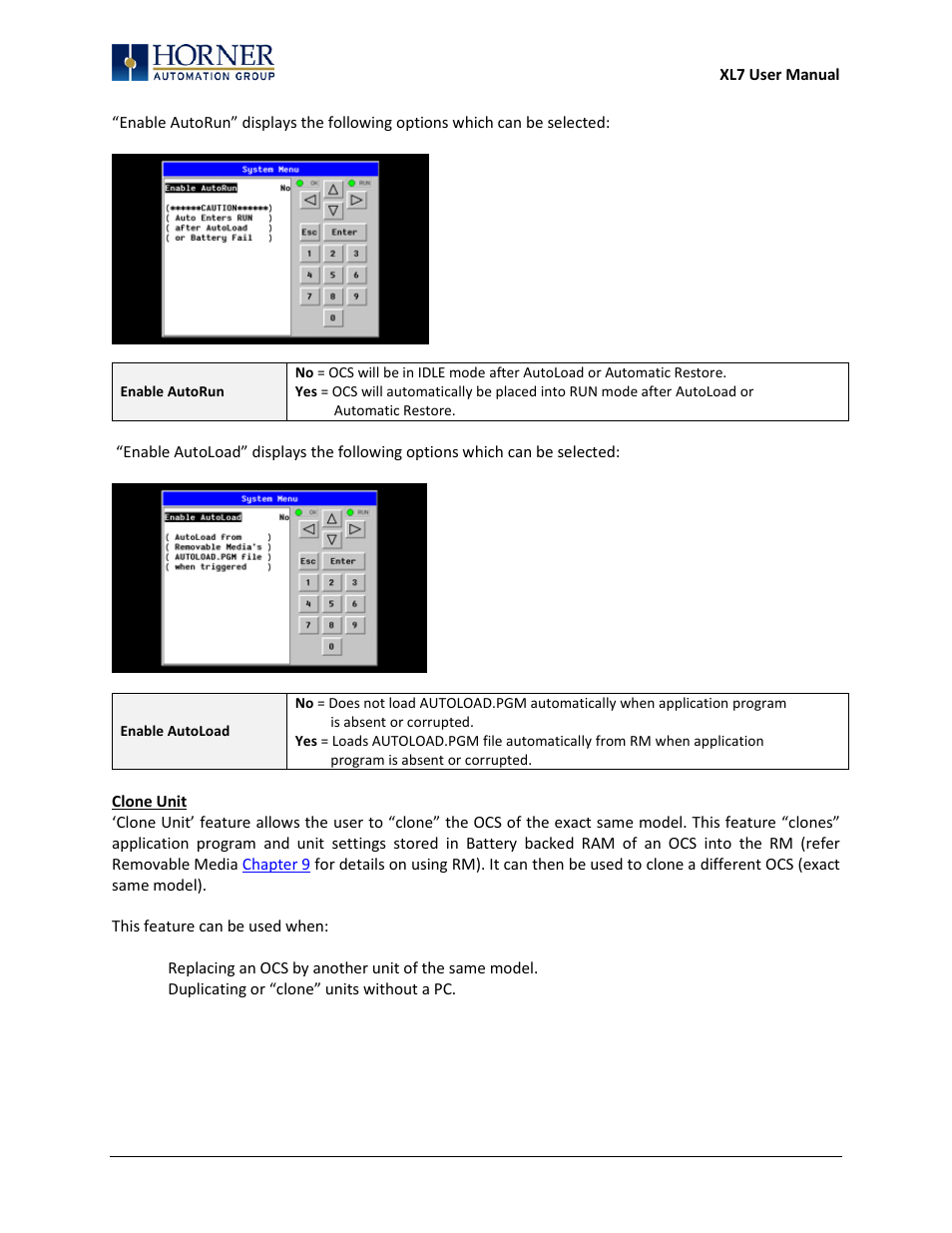 Horner APG XL7 OCS User Manual | Page 62 / 110