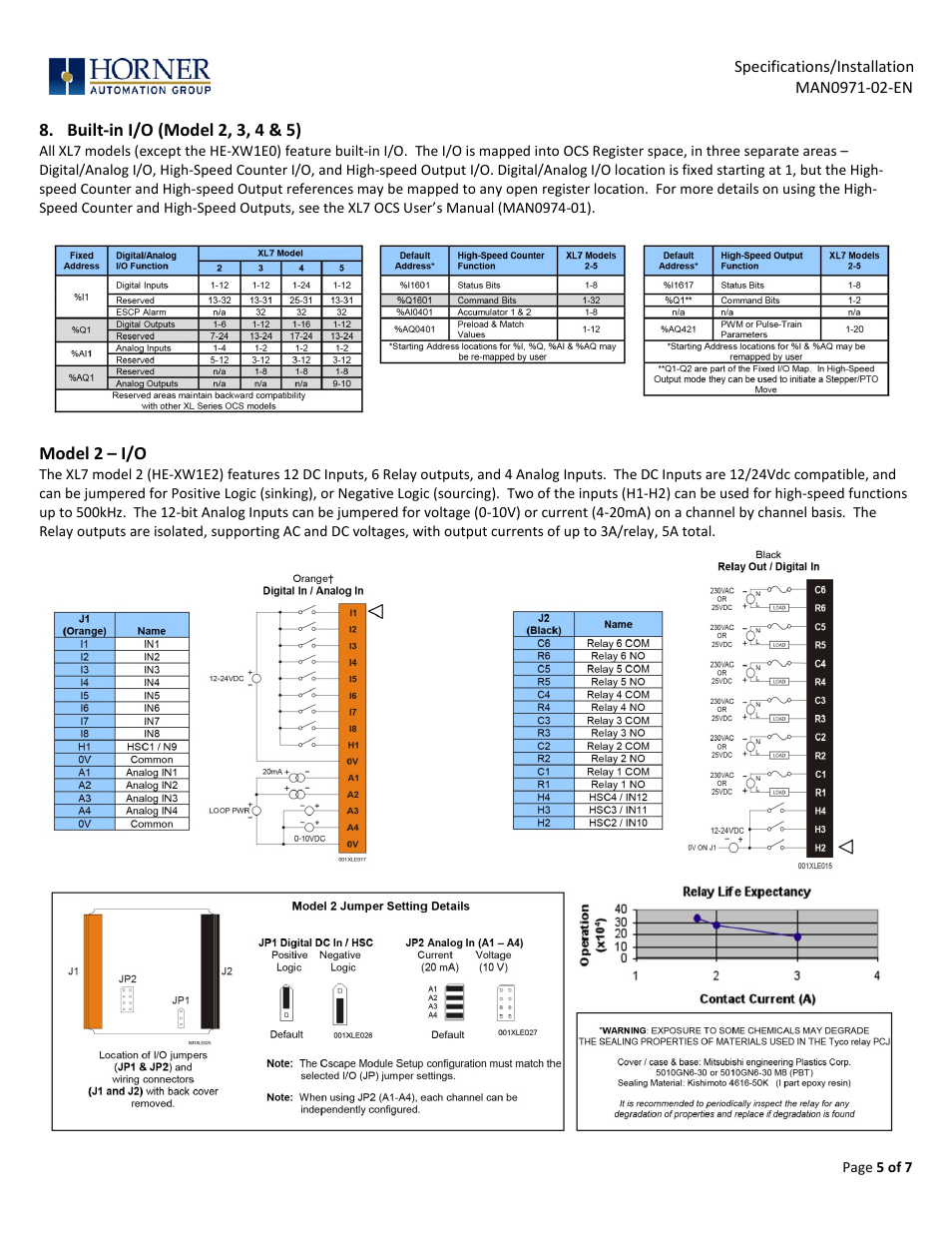 Horner APG XL7 OCS User Manual | Page 5 / 7