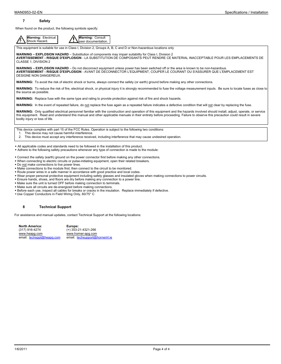 Horner APG XL10e OCS Built-in I/O Model 5 I/O User Manual | Page 4 / 4