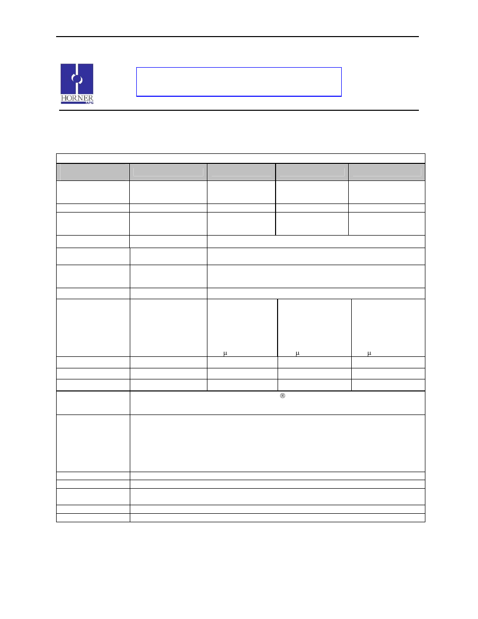 Horner APG QX651 OCS User Manual | 16 pages