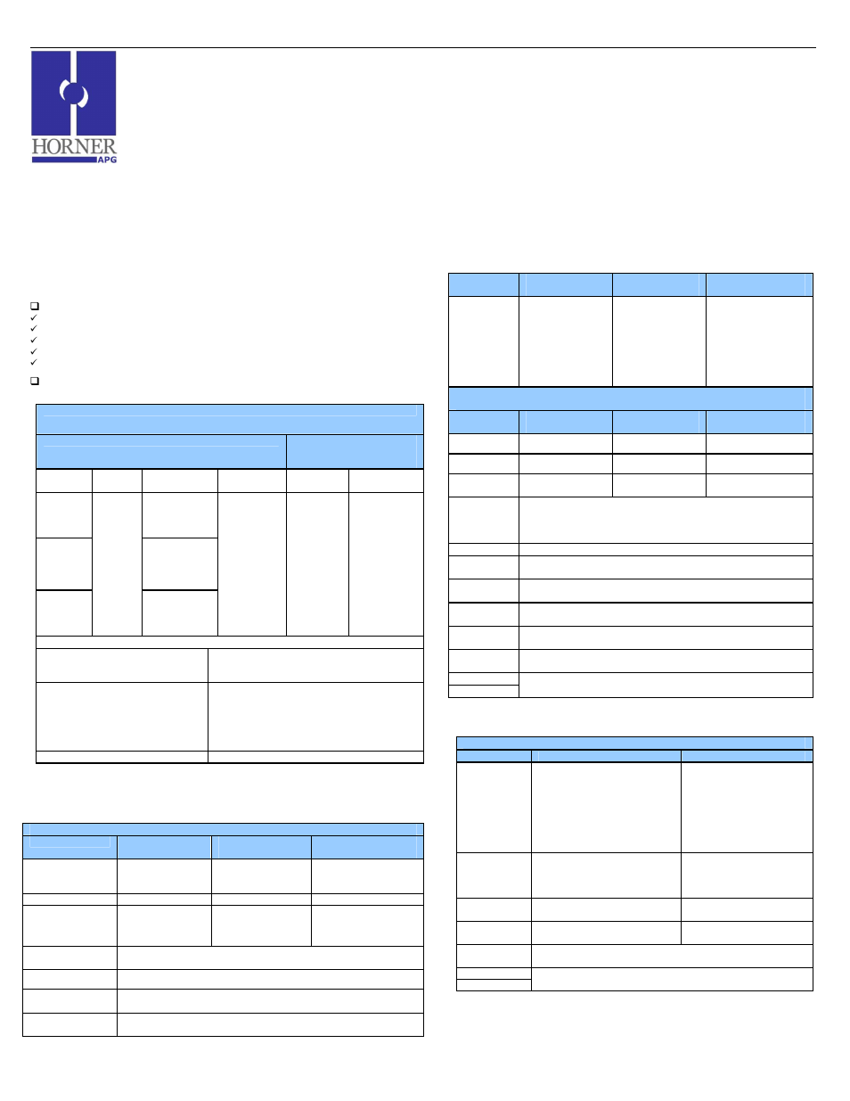 Horner APG QX651 OCS User Manual | 7 pages