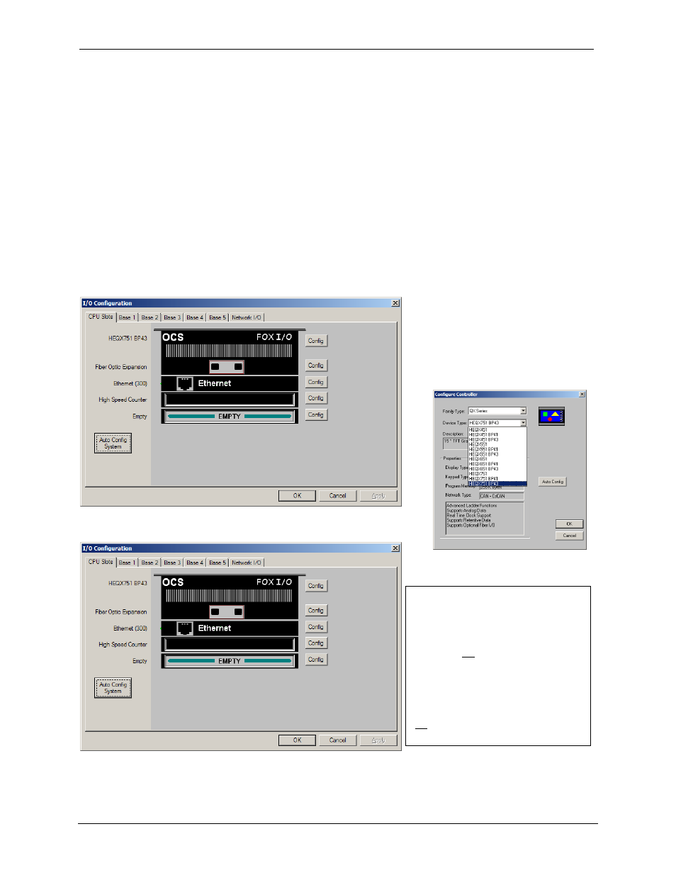 Preliminary configuration procedures | Horner APG QX751 OCS User Manual | Page 39 / 96