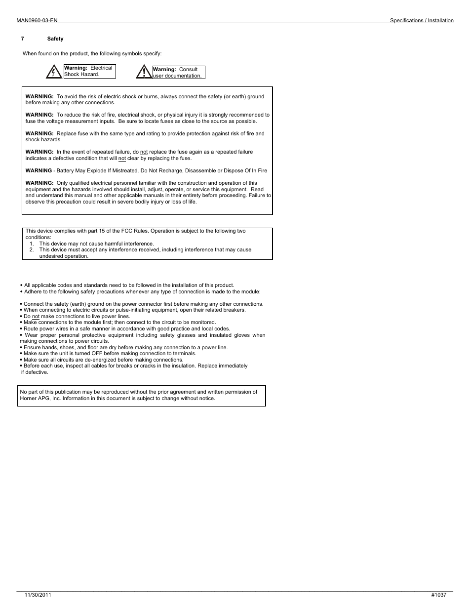 Horner APG ZX 752 OCS HE-ZX1152 User Manual | Page 6 / 6