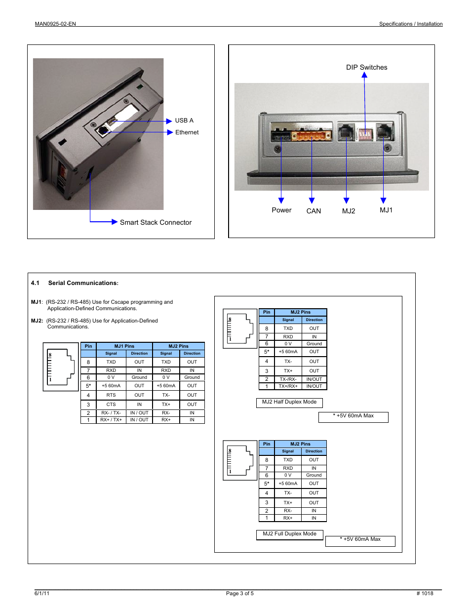 Horner APG RX371 OCS HERX371C101 User Manual | Page 3 / 5
