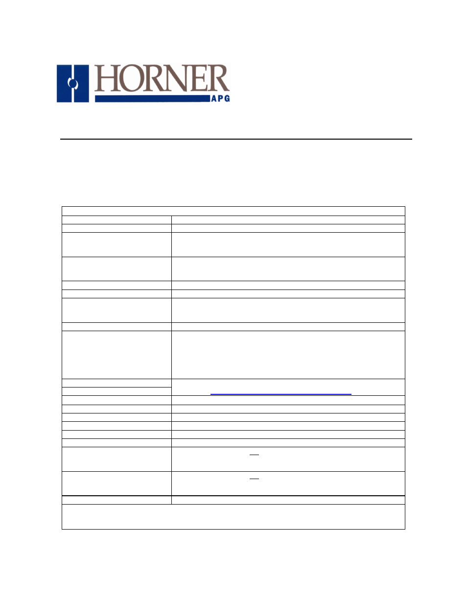Horner APG RCS RCS250 User Manual | 6 pages