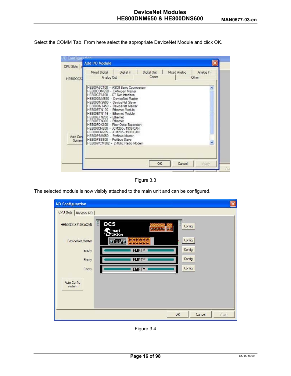 Horner APG SmartStack I/O HE800DNS600/HEDNS600 User Manual | Page 16 / 98