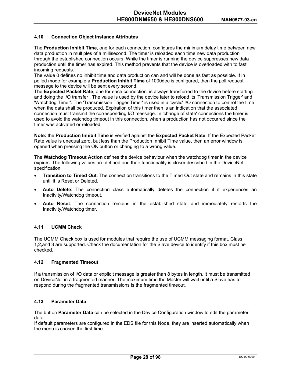 Horner APG SmartStack I/O HE800DNS600/HEDNS600 User Manual | Page 28 / 98