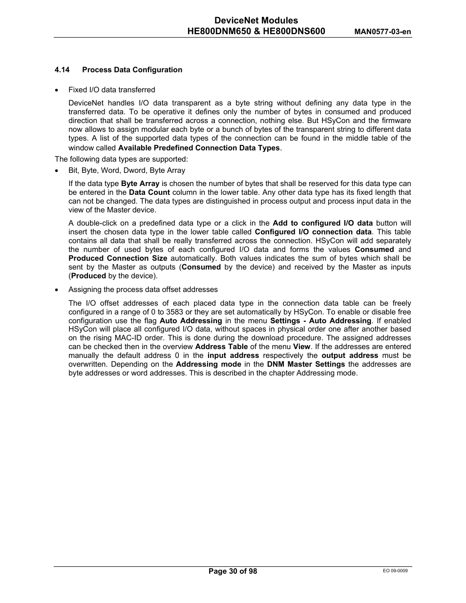 Horner APG SmartStack I/O HE800DNS600/HEDNS600 User Manual | Page 30 / 98