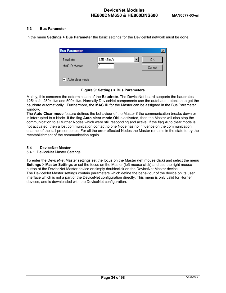 Horner APG SmartStack I/O HE800DNS600/HEDNS600 User Manual | Page 34 / 98