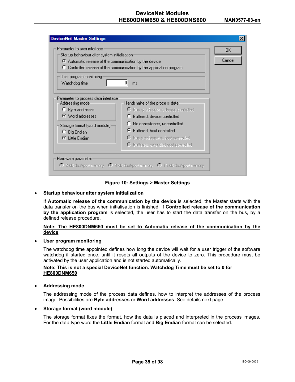 Horner APG SmartStack I/O HE800DNS600/HEDNS600 User Manual | Page 35 / 98