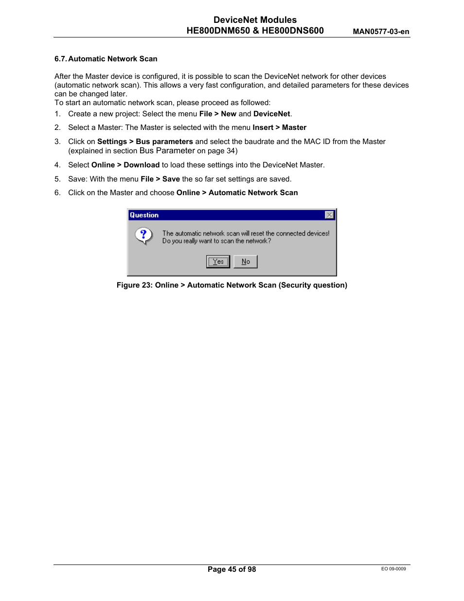 Horner APG SmartStack I/O HE800DNS600/HEDNS600 User Manual | Page 45 / 98