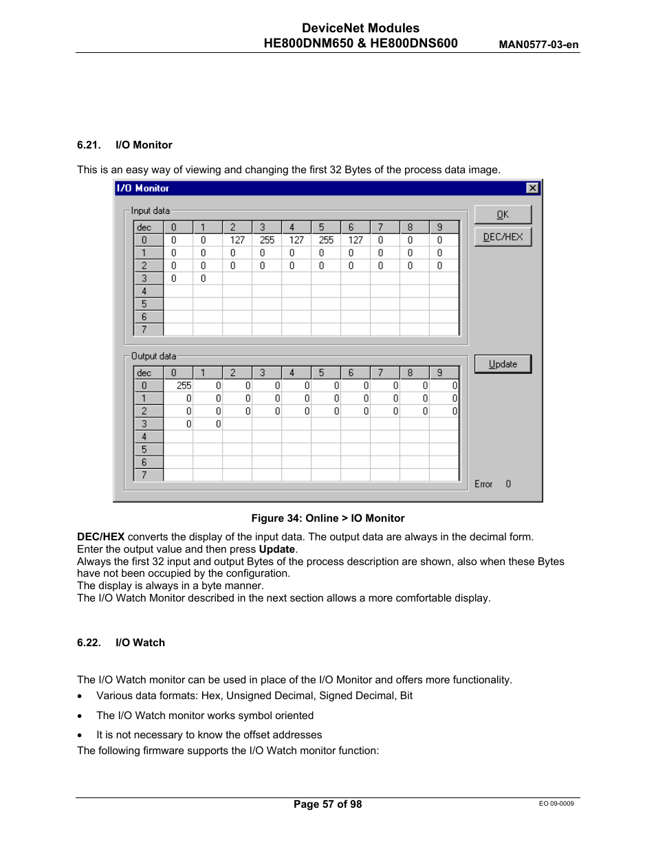 Horner APG SmartStack I/O HE800DNS600/HEDNS600 User Manual | Page 57 / 98