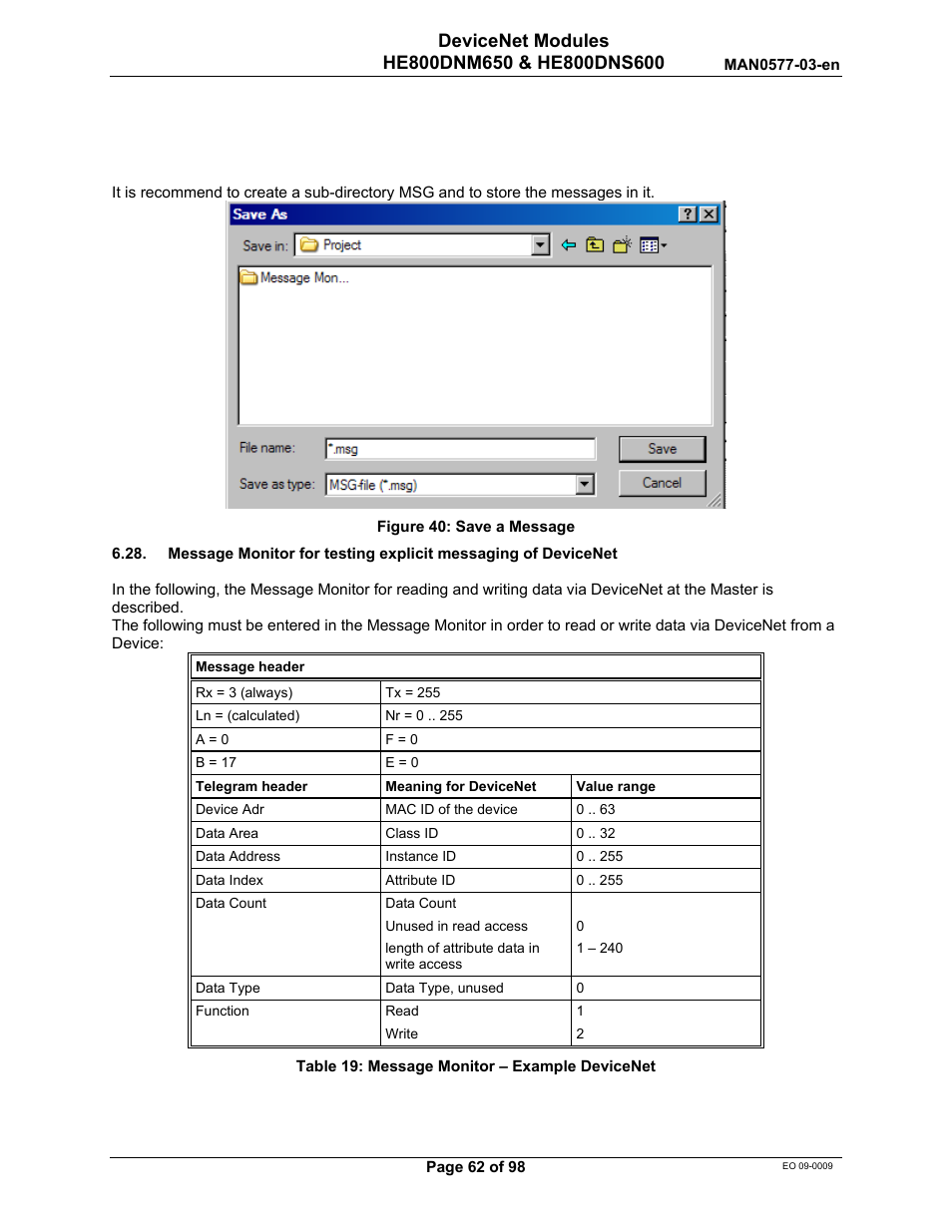 Horner APG SmartStack I/O HE800DNS600/HEDNS600 User Manual | Page 62 / 98