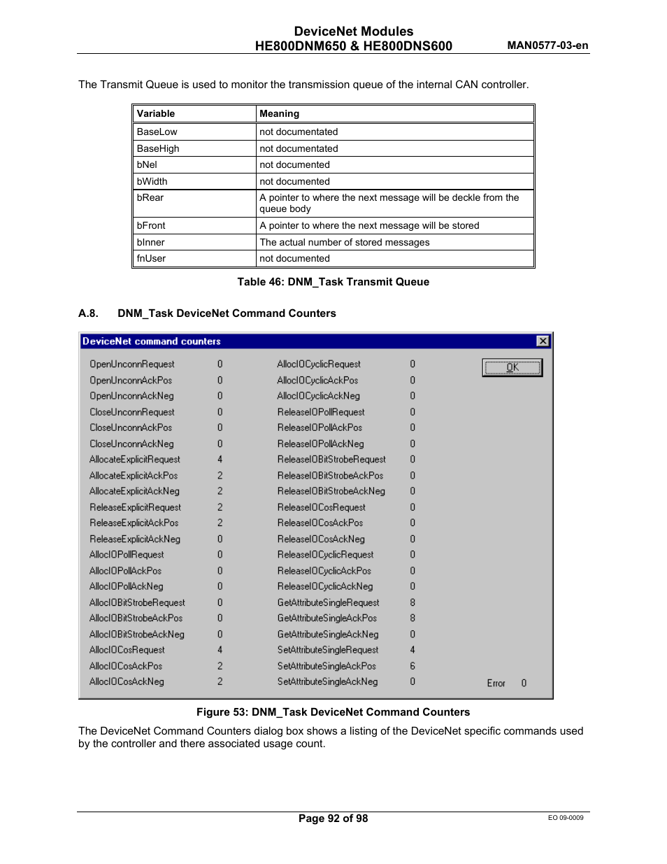 Horner APG SmartStack I/O HE800DNS600/HEDNS600 User Manual | Page 92 / 98