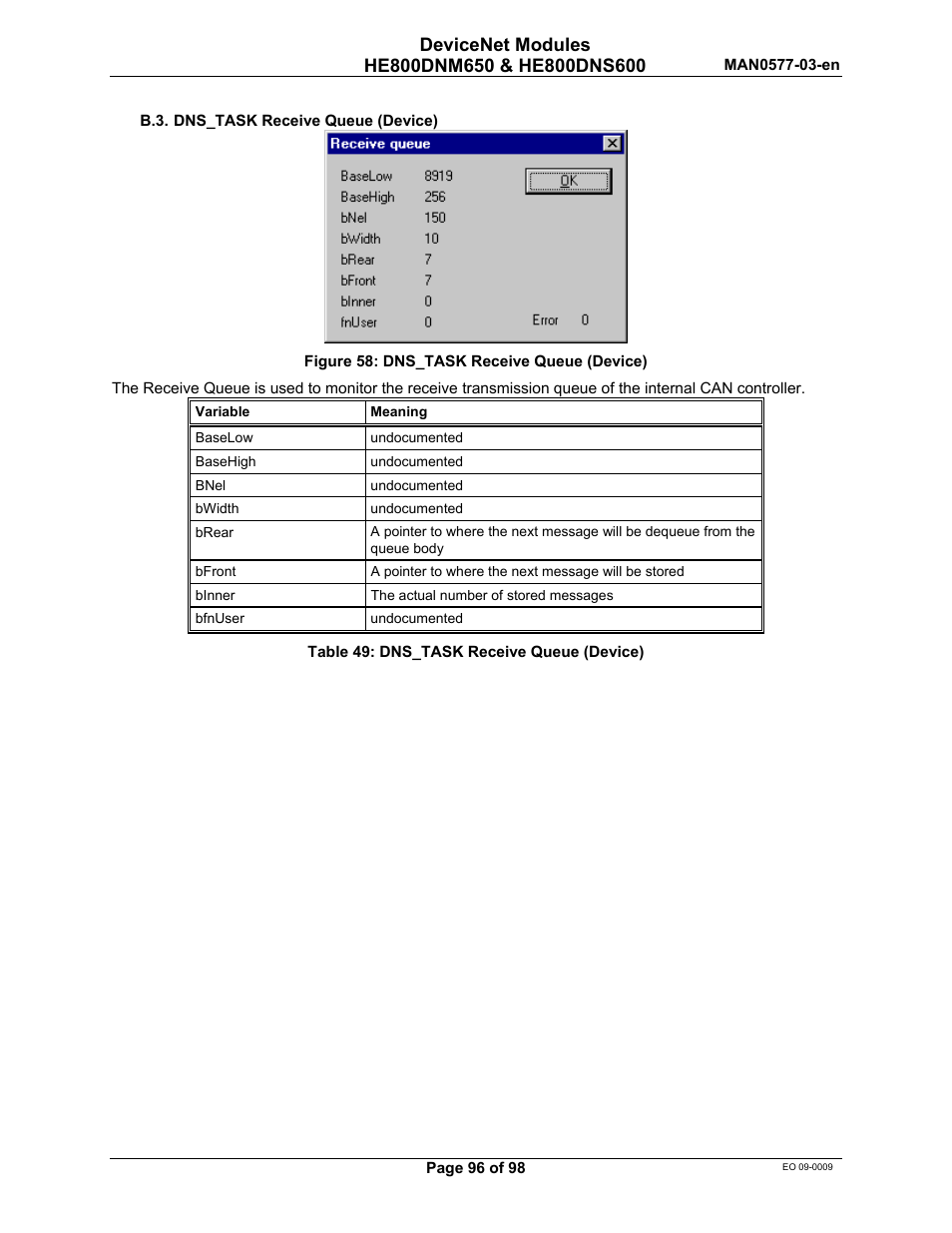 Horner APG SmartStack I/O HE800DNS600/HEDNS600 User Manual | Page 96 / 98