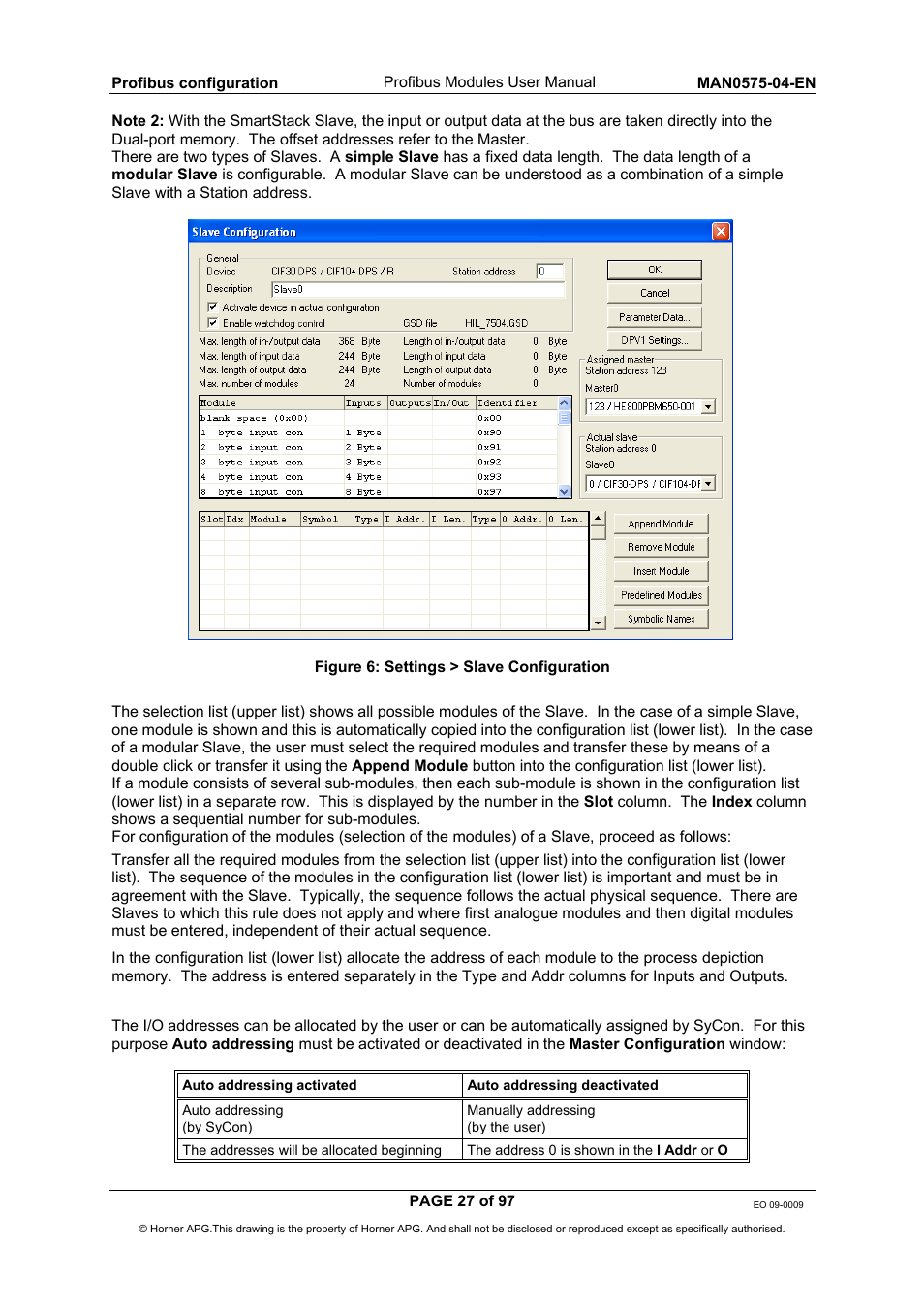 Horner APG SmartStack I/O HE800PBS600/HEPBS600 User Manual | Page 27 / 97