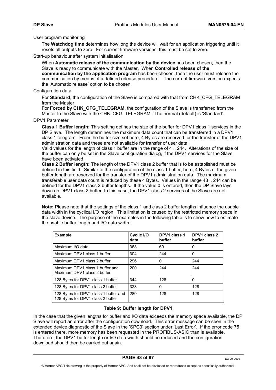 Horner APG SmartStack I/O HE800PBS600/HEPBS600 User Manual | Page 43 / 97