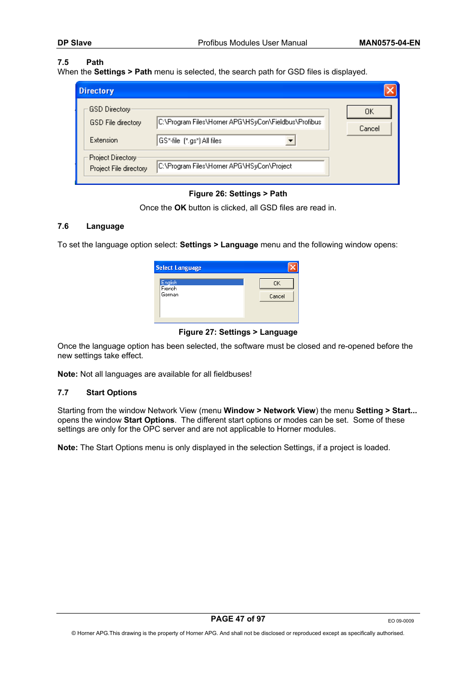 Horner APG SmartStack I/O HE800PBS600/HEPBS600 User Manual | Page 47 / 97