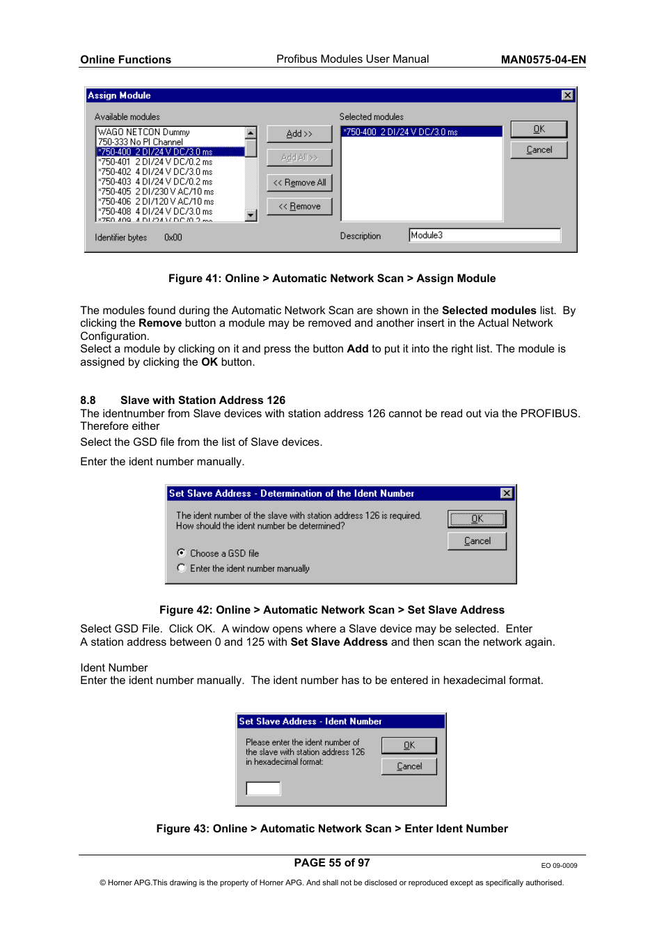 Horner APG SmartStack I/O HE800PBS600/HEPBS600 User Manual | Page 55 / 97