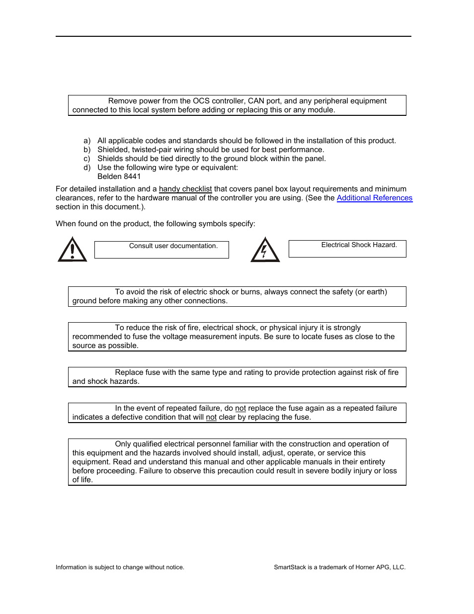 Horner APG SmartStack I/O HE-ADC920* User Manual | Page 6 / 8