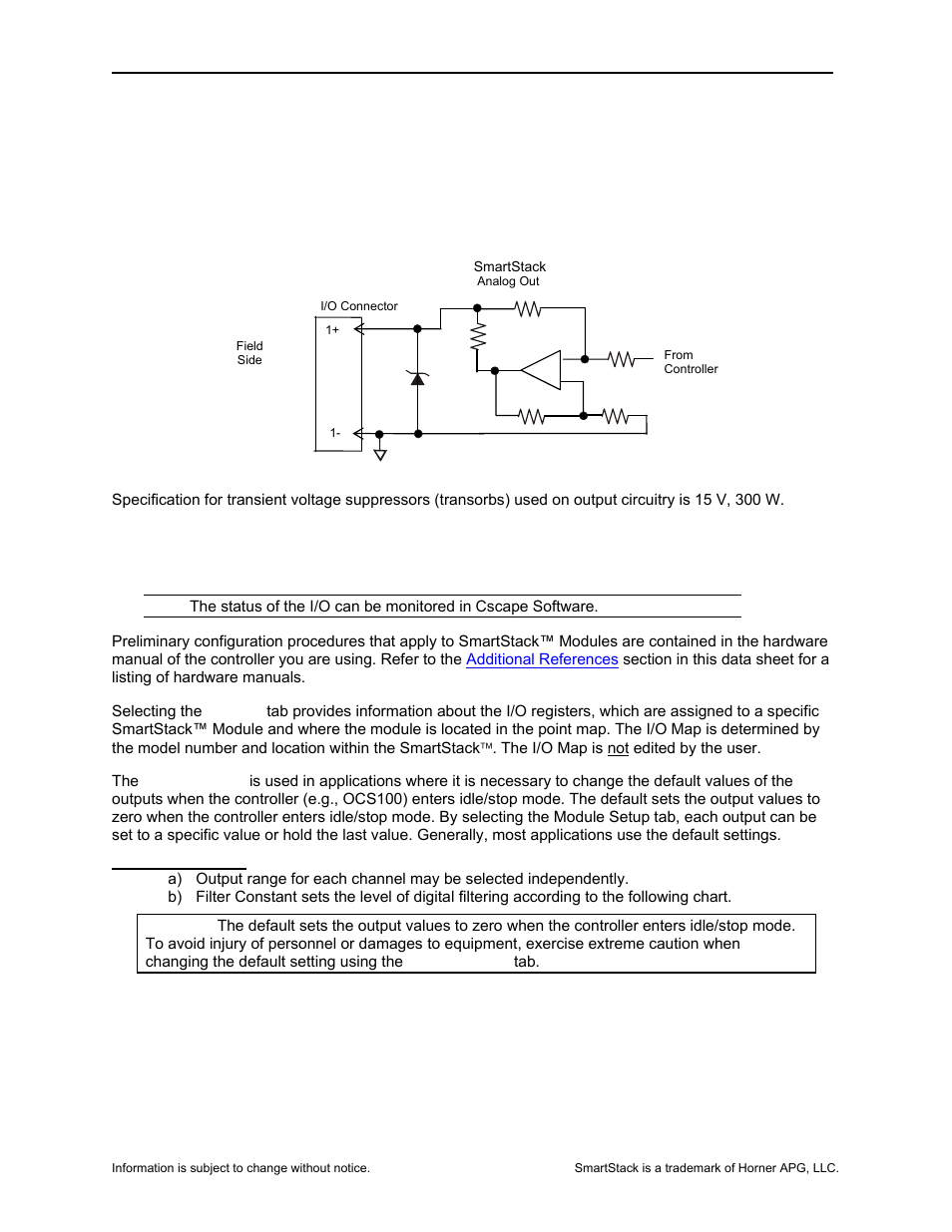 Horner APG SmartStack I/O HE-DAC106* User Manual | Page 3 / 8