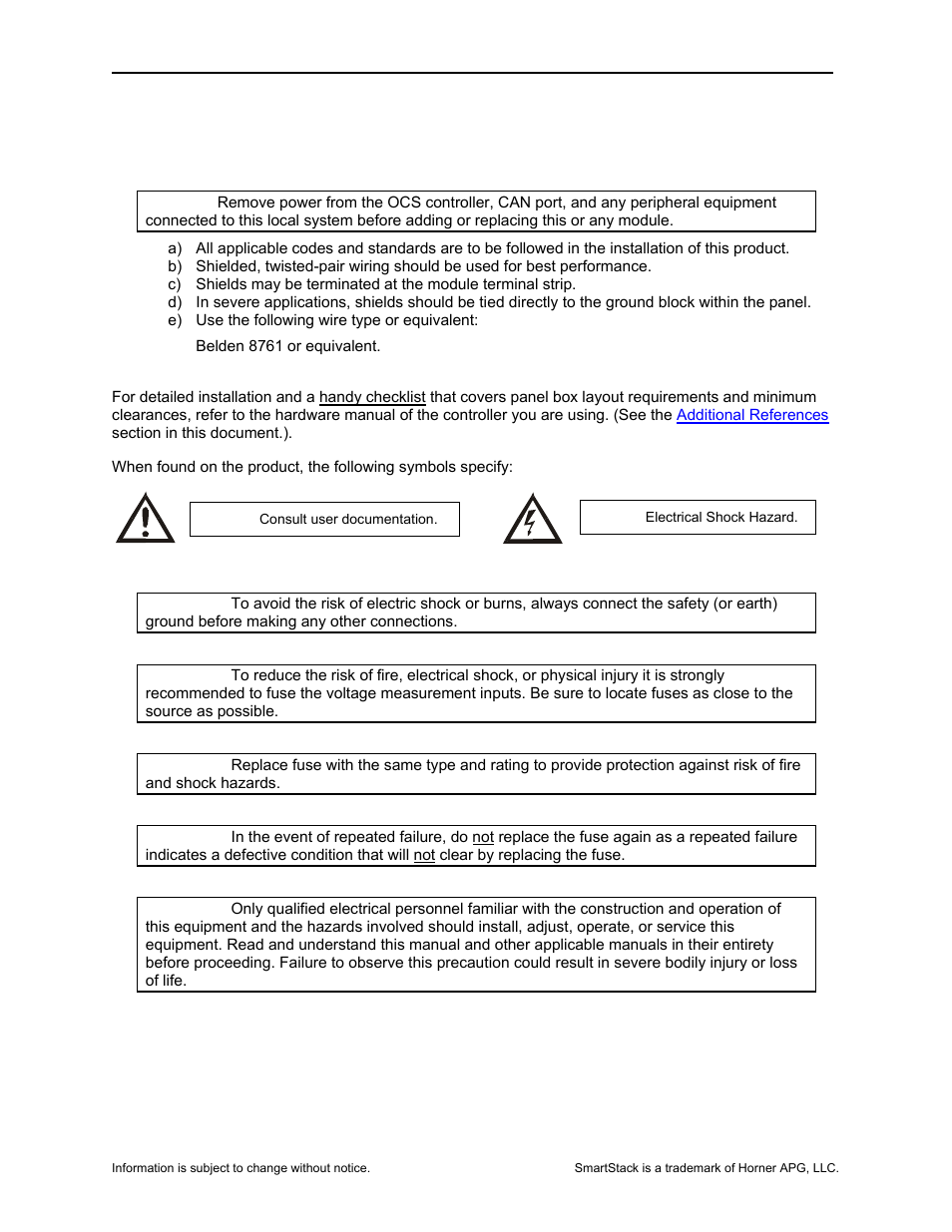 Horner APG SmartStack I/O HE-DAC106* User Manual | Page 5 / 8