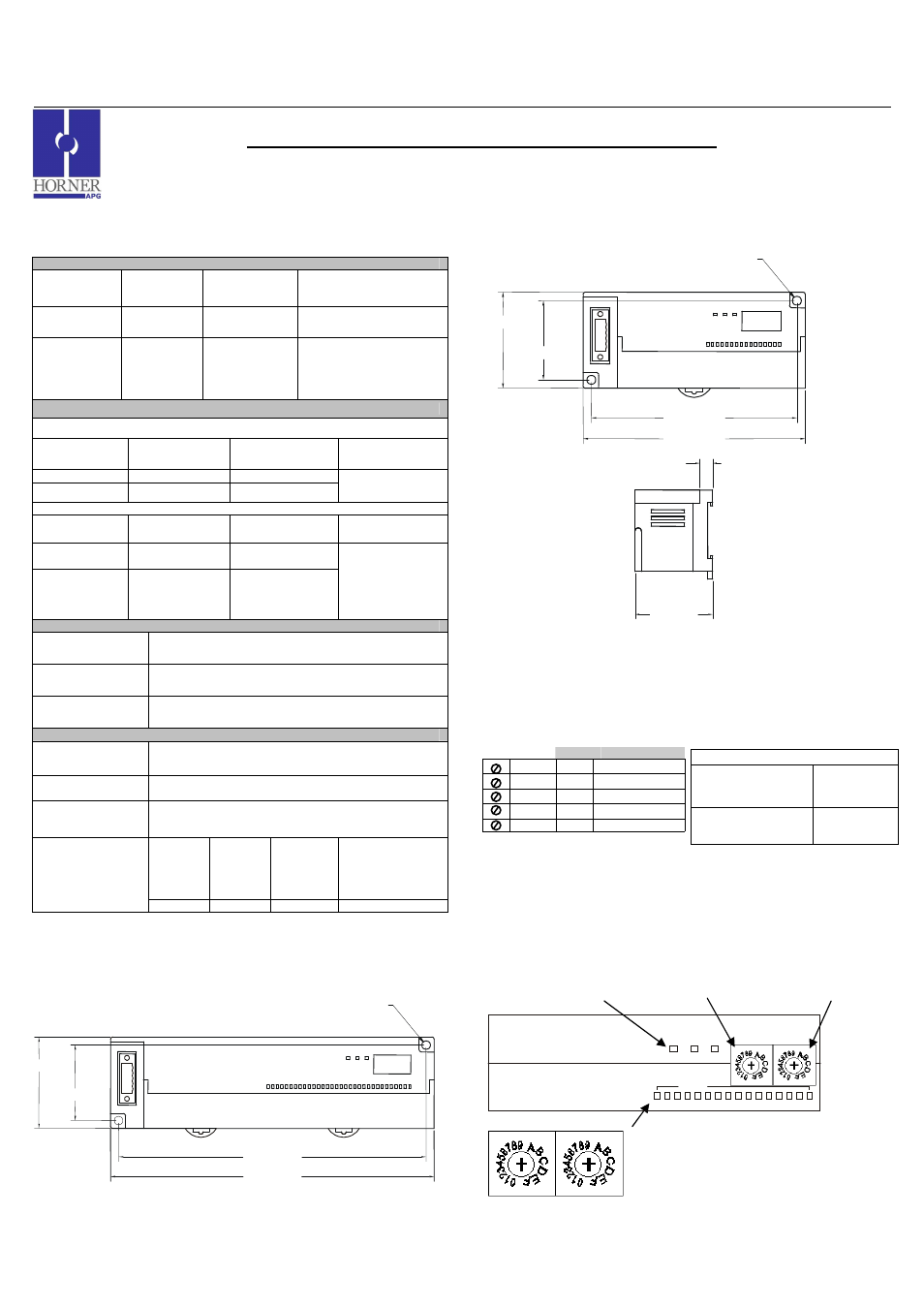 Horner APG SmartStix HE559DIM710 User Manual | 3 pages