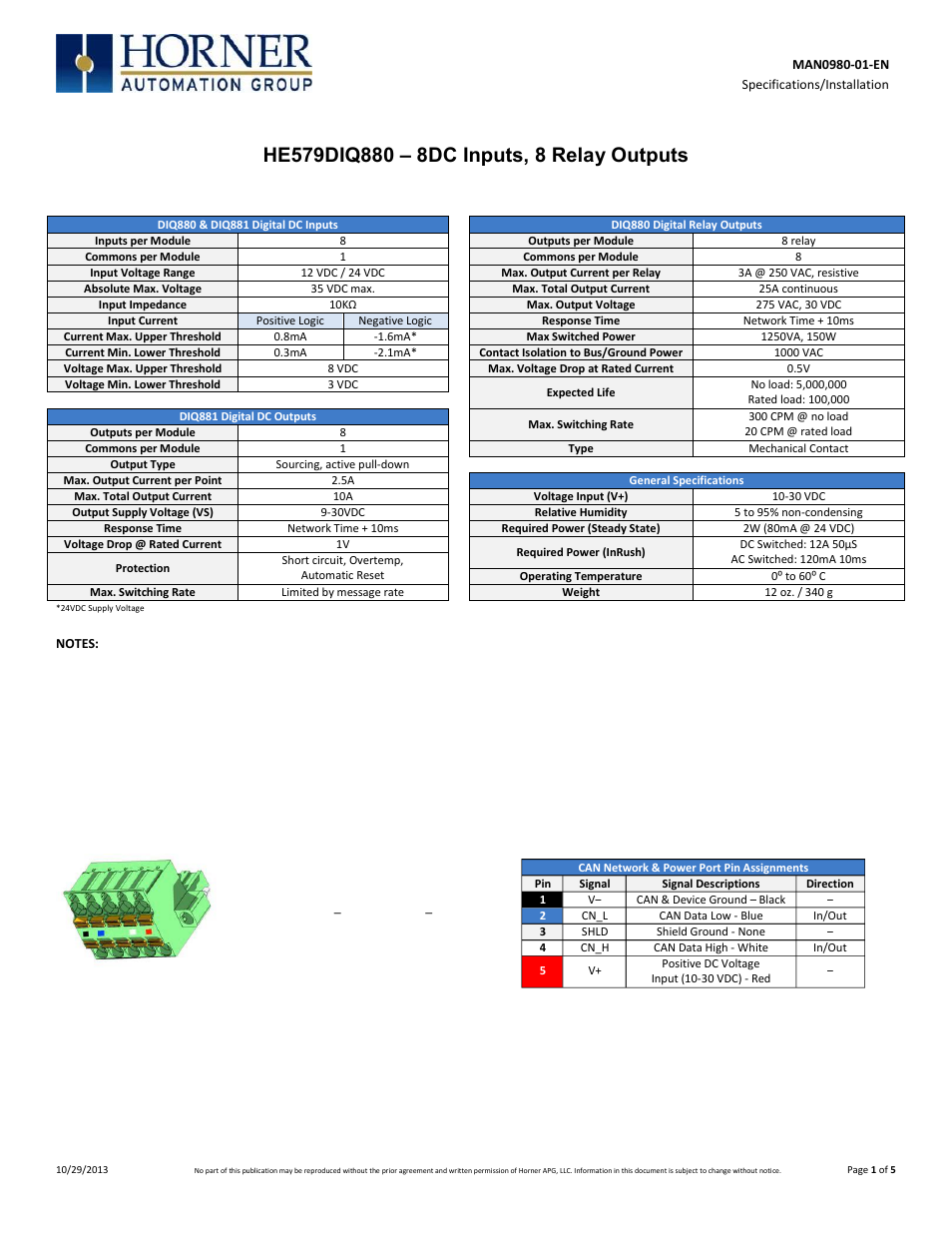 Horner APG SmartBlock User Manual | 5 pages