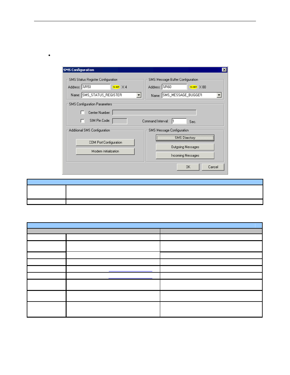 1 gsm modem settings – sms configuration, Gsm modem settings – sms configuration | Horner APG XLt OCS HE-GSM04 User Manual | Page 28 / 62